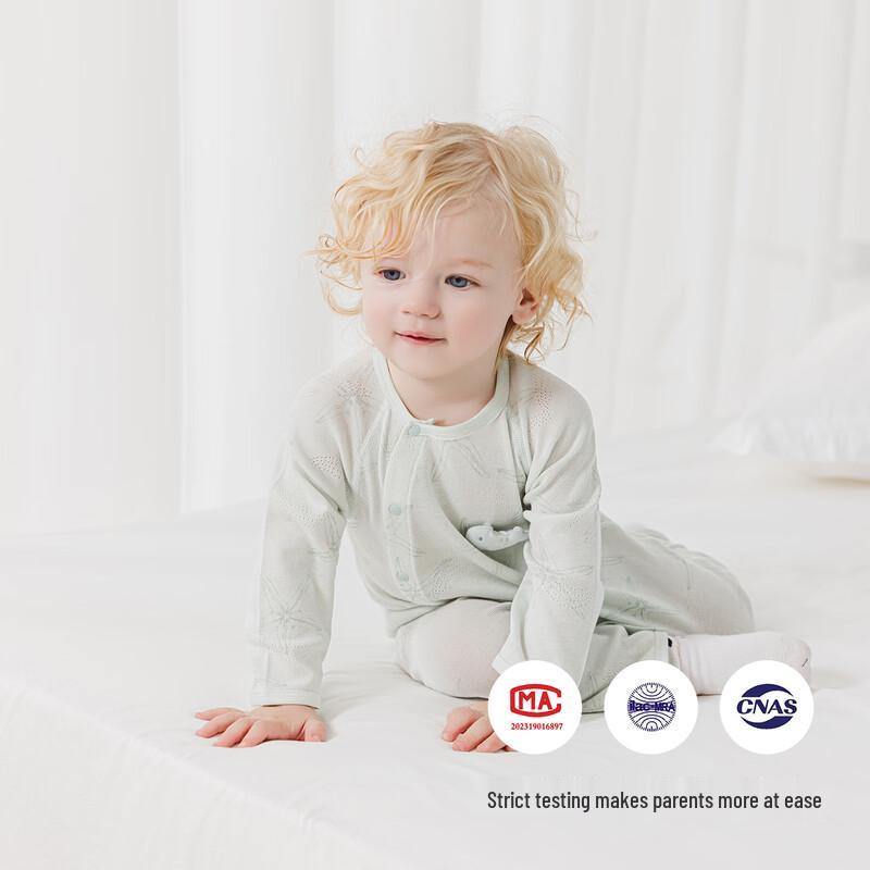Guaqi Xiong Baby Modal Long Sleeve Lightweight Romper