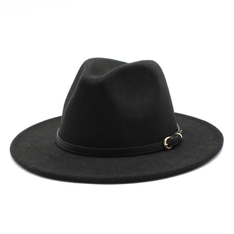 Jazz Hat Season British Retro Top Hat Men'S And Women'S Woolen Hats