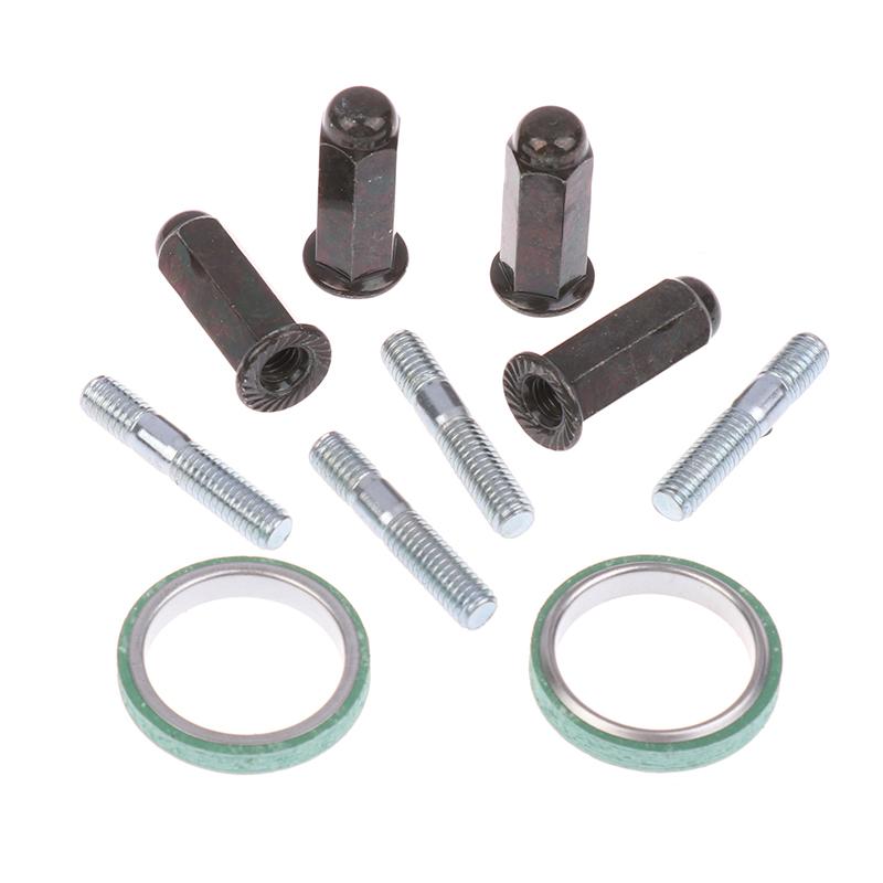 2 Set Egzoz Borusu Vida Conta Kiti Gy6 Motosiklet Scooter Motoru Egzoz Borusu Yedek Parçaları