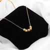 Lucky Bead Necklace Women'S Light Luxury Premium Sense Versatile Clavicle Chain
