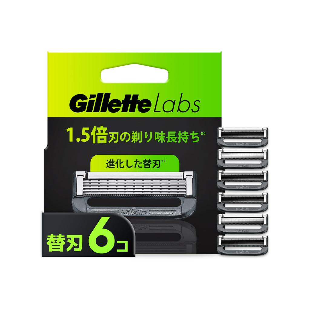 Gillette Gillette Razor Refills for Close Lab [Authentic] (6 Blades) Men, Shave, Exfoliating,