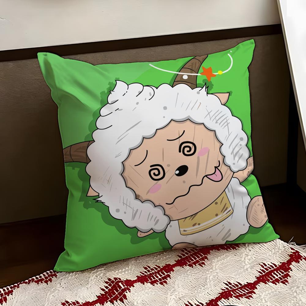 Love to Sleep Lazy Goat Cushion Cover Reversible Soft Durable Pillow Cover Home  Car MultiScene Use for Daily Comfort