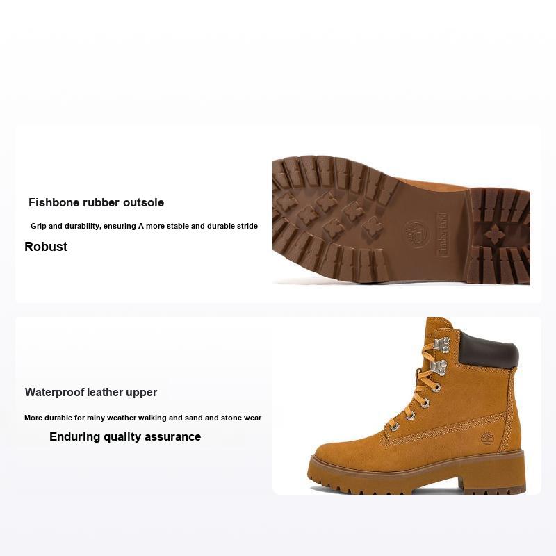Timberland Stivaletti corti da esterno resistenti e traspiranti che aumentano l'altezza Stivali da donna Grano A5VPZ231
