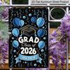 2D Country Modern English Aluminium Sign, 8X12 Inch, "Grad Class of 2026 You Did It" Graduation Theme, Wall Decor, Inspirational Art for Home
