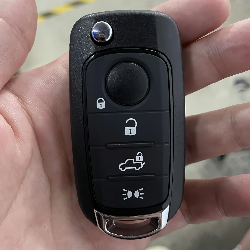 Xjmynb Für Fiat Toro 500X 500 Punto Tipo Egea Für Dodge Neon 3/4 Tasten Ersatz Klappschlüssel Autoschlüssel Schale Gehäuse Fob Gehäuse