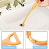 5-Pack Barbed Design Plastic Drain Clog Remover, Semicircle Handle Hair Catcher for Shower, Kitchen Sink, Bathtub, Bathroom Pipes Cleaning Tool