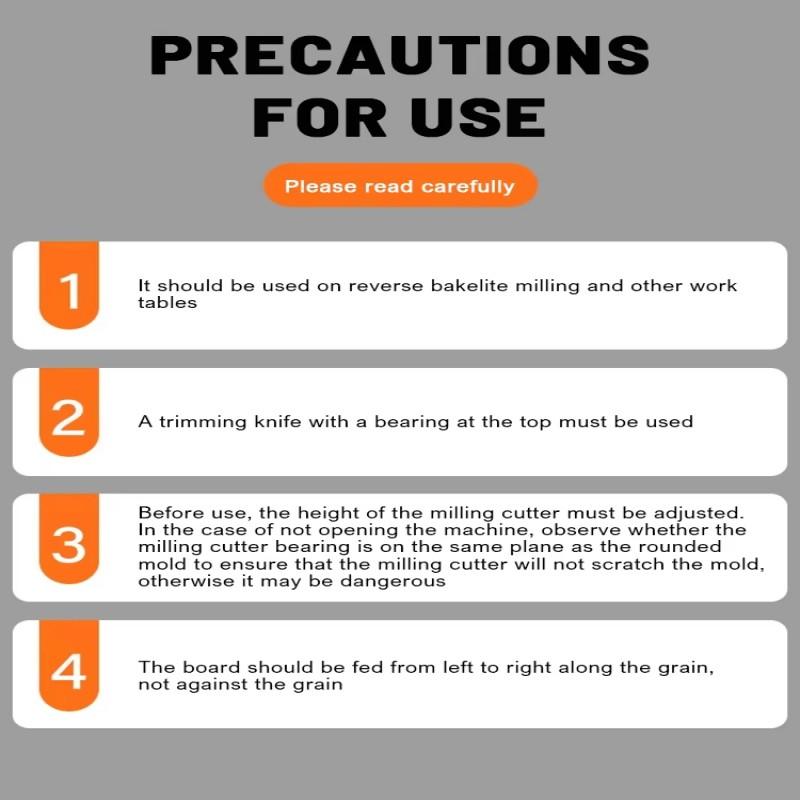 Szablony promienia naroża frezarki do obróbki drewna R10 do R50 Frezowanie zakrzywionych narożników Frezowanie okrągłe radianowe Twardość ABS Narzędzie
