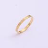 Gold Color Sunflower Thin Stainless Steel Women'S Rings Promise Finger Female Rings Wedding Party Jewelry Gifts 2024 New Trend