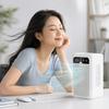 Tragbarer Luftkühler-Ventilator, 3-in-1 Kühlung, Befeuchtung & Aufladung, Mini Verdunstungsklimaanlage mit Nebel, Persönlicher Kühlventilator mit Luftbefeuchter für