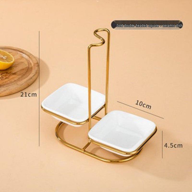 Stainless Steel Soup Ladle and Colander Holder Stand for Restaurants