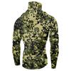 Herren Sommer Camouflage Schnelltrocknendes Langarm-T-Shirt Sonnenbekleidung Angeln Fitness Sport Kapuzen-Langarm-Top