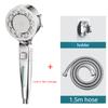 High Pressure Shower Head Water Saving 4 Modes Shower Heads Adjustable One-Key Stop Water Massage Sprayer Bathroom Accessories