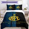 Inter Milan Bedding Set Breathable Duvet Cover With Pillowcases Home Decoration Birthday Gift