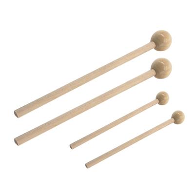 2 Stück Holz Trommelschlägel Stock Ätherischer Trommelstock Runder Kopf Trommelstöcke Schlaginstrument Zubehör Trommelhammer