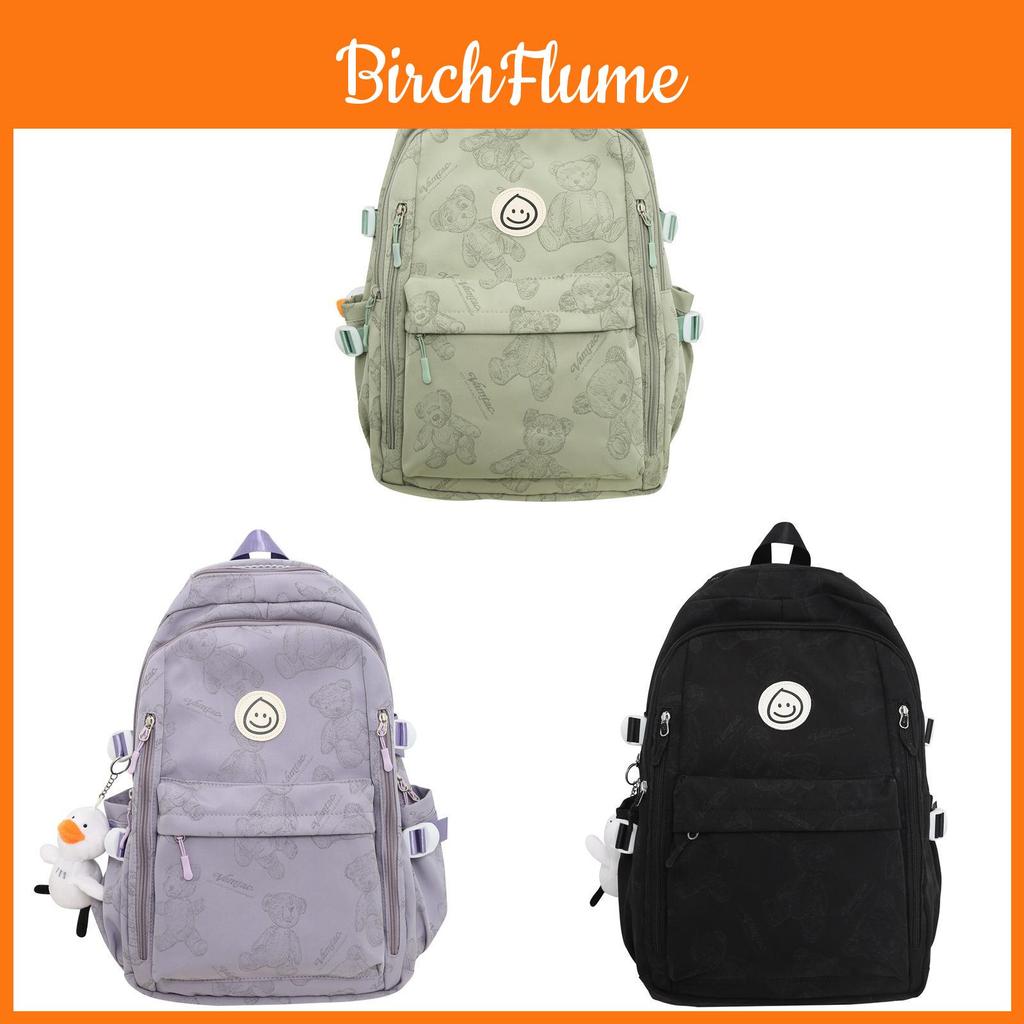 Backpack For Students Unisex Nylon Breathable Animal Pattern School Travel Bag