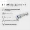 2PCS Eyeglass Curvature Adjuster Glasses Frame Bender And Temple Arms Nose Pads Adjuster Professional Optician Tool