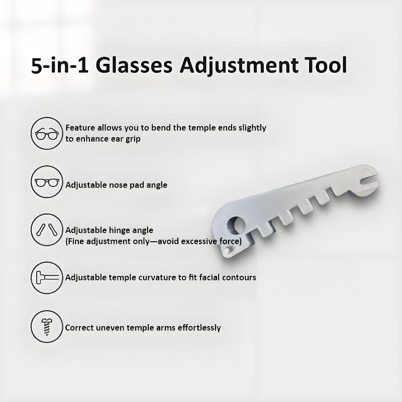 2PCS Eyeglass Curvature Adjuster Glasses Frame Bender And Temple Arms Nose Pads Adjuster Professional Optician Tool