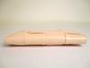 Authentic BOTTEGA VENETA Cassette Pink Beige Paper Calf Leather Zip Around Wallet #a878  Refurbished