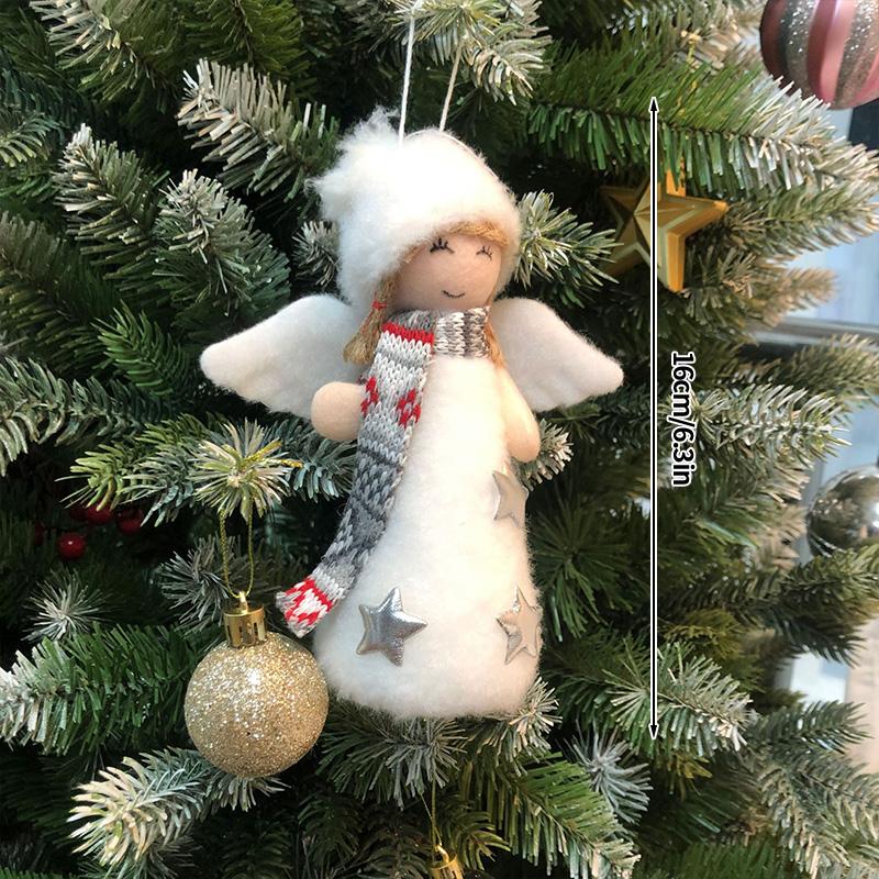 Christmas Doll Ornament Christmas Decoration 2025 Christmas Tree Hanging Pendant New Year Angel Doll Festival Gift for Children