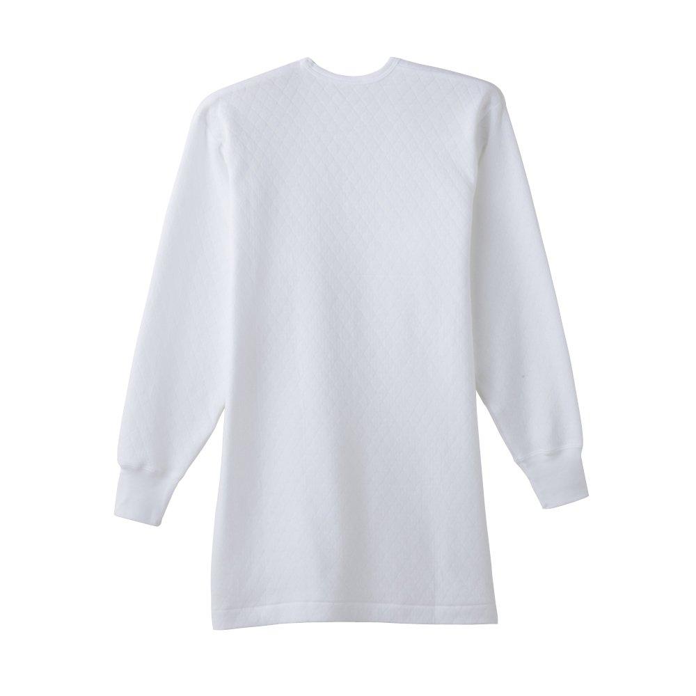 Gunze Comfortable Quilted Treatment Pattern Long Set of RP63102 Size M Men's Far-Infrared (Diamond Quilted), 100% Cotton, Sleeve, U-Neck, 2, 03,