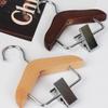 Mini Clothes Hanger Premium Wood Baby Clothes Hanger with Non-Slip Clips Practical Pet Clothes Hook