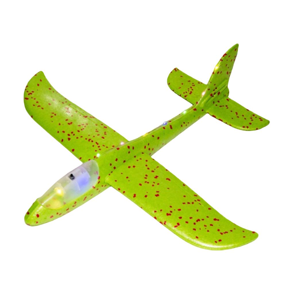 Hand- Foam Airplane, Stunt Glider, Children's Toy, Large Size(48cm Full Body Light-Up Model)