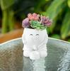 Vaso da Fiori Piante Verdi Nordico, Vaso Fiori Orticoltura Creativo Bambola Ornamento in Resina Fioriera per Succulente da Esterno Fioriera da Appendere