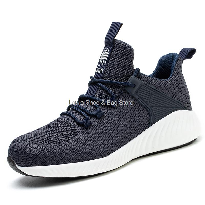 Fashion Steel Toe Safety Shoes Lightweight Men Work Safety Boots Anti-puncture Work Boots Man Anti-smash Industrial Shoes Big Size 49 50