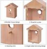 DIY Outdoor Birdhouse Feeder with Suction Cup - Creative Small Bird Nest Simulation