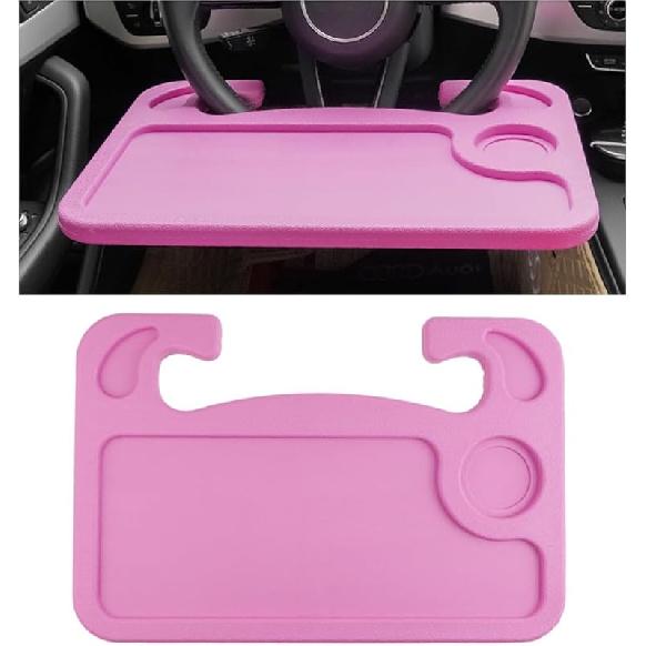 Car Steering Wheel Desk, Multifunctional Auto Seat Stand Trays For Eating And Working, Double Sided Design Steering Wheel Table Desk For Laptop,
