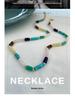 European & American Retro Minimalist Beaded Natural Stone Women's Necklace - Elegant Layered Clavicle Chain