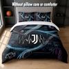 Juventus FC Design Bed Bedding Set 1 Duvet Cover + 2 Pillowcases Soft Breathable Household Bed Linens