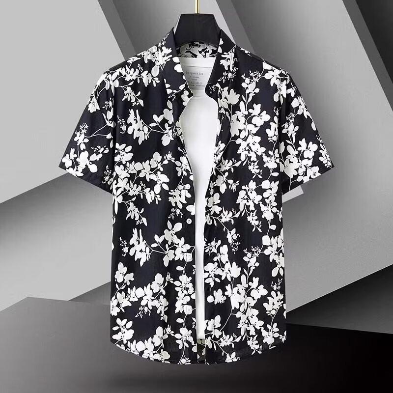 Summer seaside vacation shirt, men s all-match shirt L