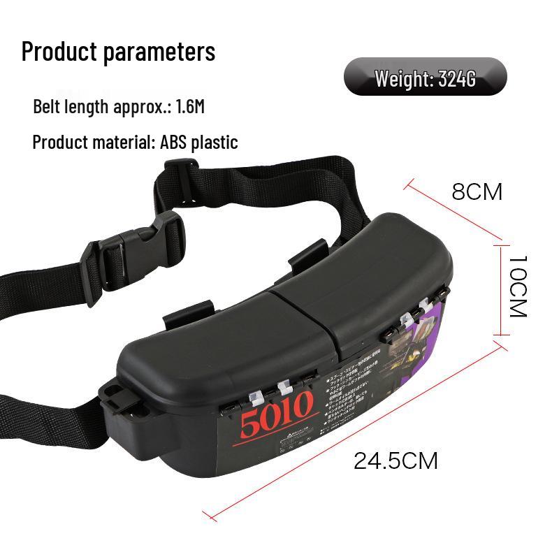 

Портативна поясна сумка для риболовлі та коробка для приманок для морської, річкової та дикої риболовлі.