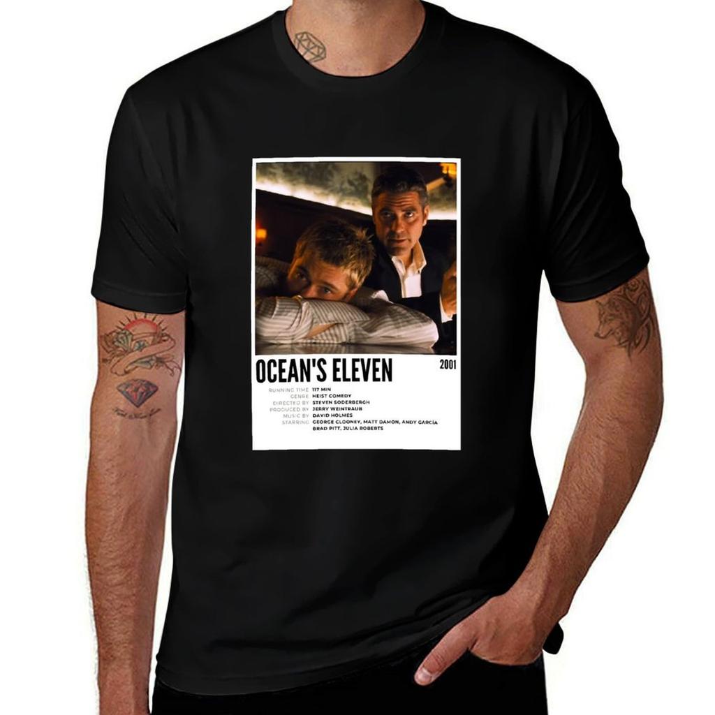 Birthday Gift Oceans Movie Film Eleven Music Vintage Tshirt Work Style Casual Tshirt