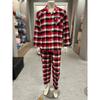 100  Cotton Men S Pajama Red London Check  Tdmpj812rd 