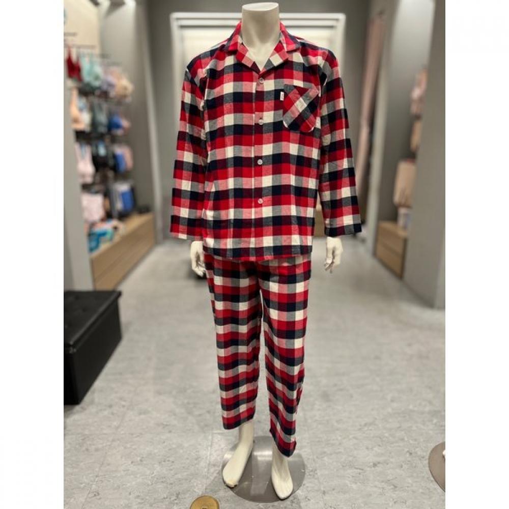 Triumph 100  Cotton London Check Pajama Set Red  Tdmpj812tdwpj812rd 