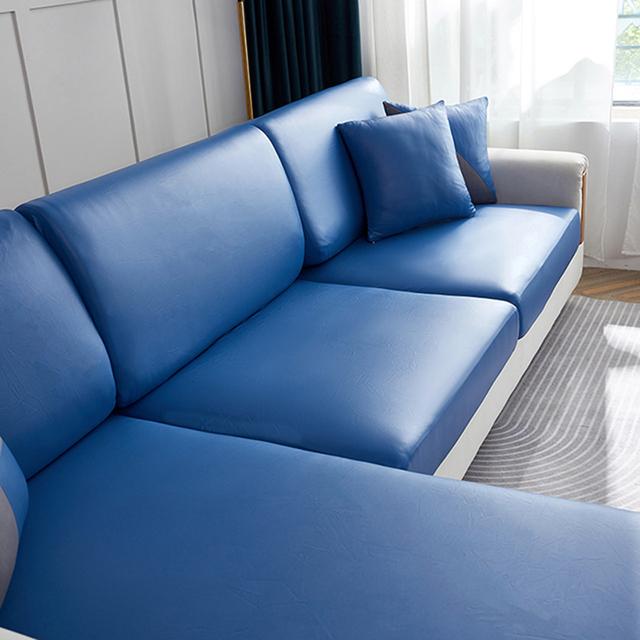 Wasserdichte Pu-Möbel-Sofa-Eckbezug, Sofa-Sitzbezug, elastischer Bezug, schützt Haustiere
