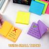Sticky Notes 7.6×7.6cm Bright Colors Self-Stick Pads 6 Pads/Pack 100 Sheets/Pad Total 600 Sheets