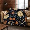Divinationssymbol Sonne Mond Tarot Magie Flanelldecke Weiche Warme Überwurfdecke für Schlafzimmer Wohnzimmer Bett Reisen Camping Picknick