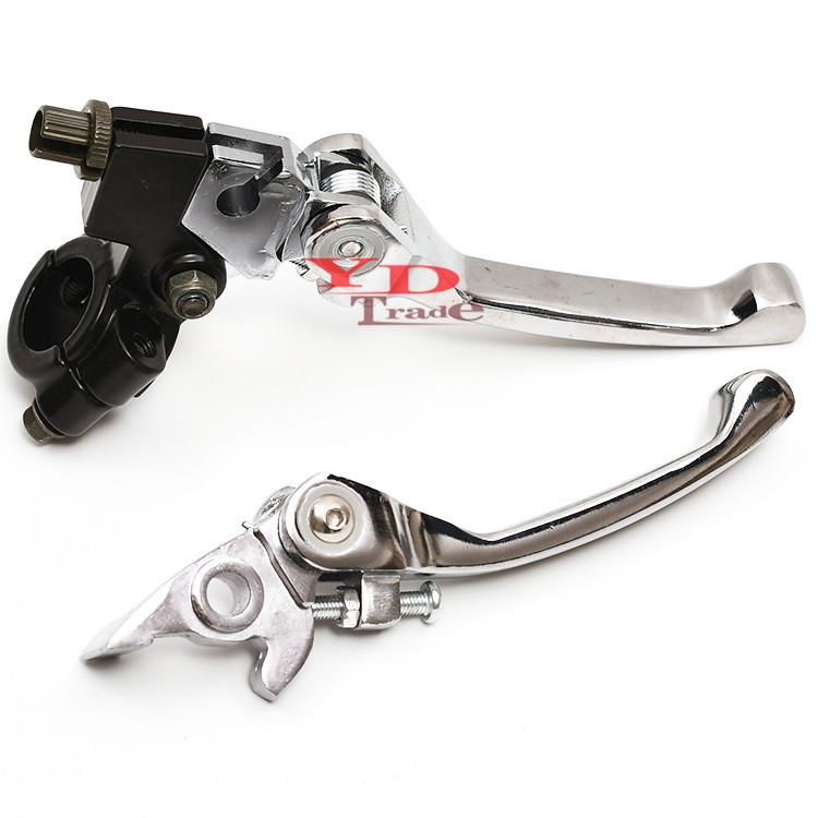 

Stunt Style Anti-Fold Handlebar Brake & Clutch Levers for Off-road Motorcycle, ATV & Beach Buggy YD