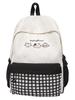 New Color Block Backpack for High School & College Women - Campus, Mori Style