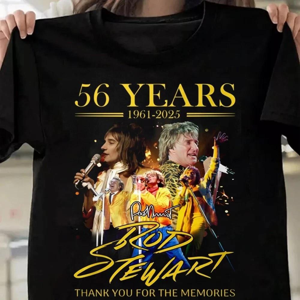 Classic Rod Stewart 56 Years 196-2025 Cotton Men Unisex T-Shirt Size Unisex T-Shirt S