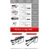 Rear Bike Rack Aluminum Alloy Adjustable Cargo Carrier for 26-29 Inch Mountain Road Bike Cycling Luggage Carrier with Reflector