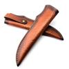 BAAU Cow Leather Straight Knife Sheath Outdoor Portable Scabbard Fixed Blade Cover Holders Pants Storage Bag 2Pcs
