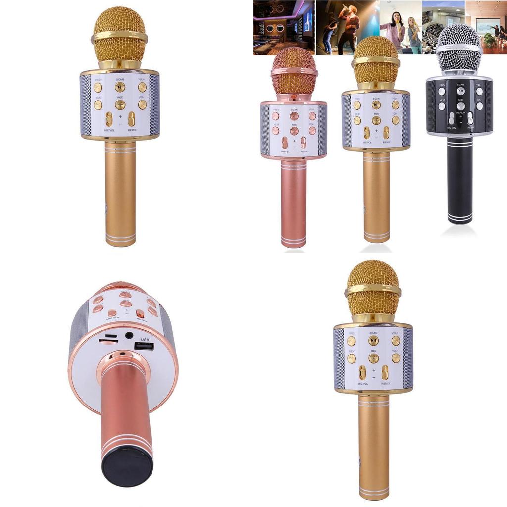 Wireless Bluetooth Microphone Handheld Ktv Mini Portable Speaker Usb Playerfor Home Parties And Events