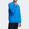 Adidas Embroidered Crew Neck Sweatshirt Unisex Sweatshirt Blue HD7289