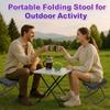 Camping Folding Chair Portable Folding Chair with Carry Bag Handheld Camp Stool Outdoor Footstool for Travel Walking Hiking Fishing Picnic Barbecue