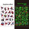 Glow-in-the-dark SpiderMan temporary tattoo stickers children's tattoo birth date celebration tattoo transfers water transfer stickers