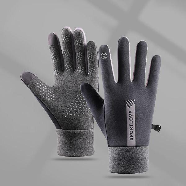 Unisex Plus Velvet Warm Gloves for Autumn/Winter: Non-slip, Touchscreen-Compatible for Cycling, Driving, or Skiing